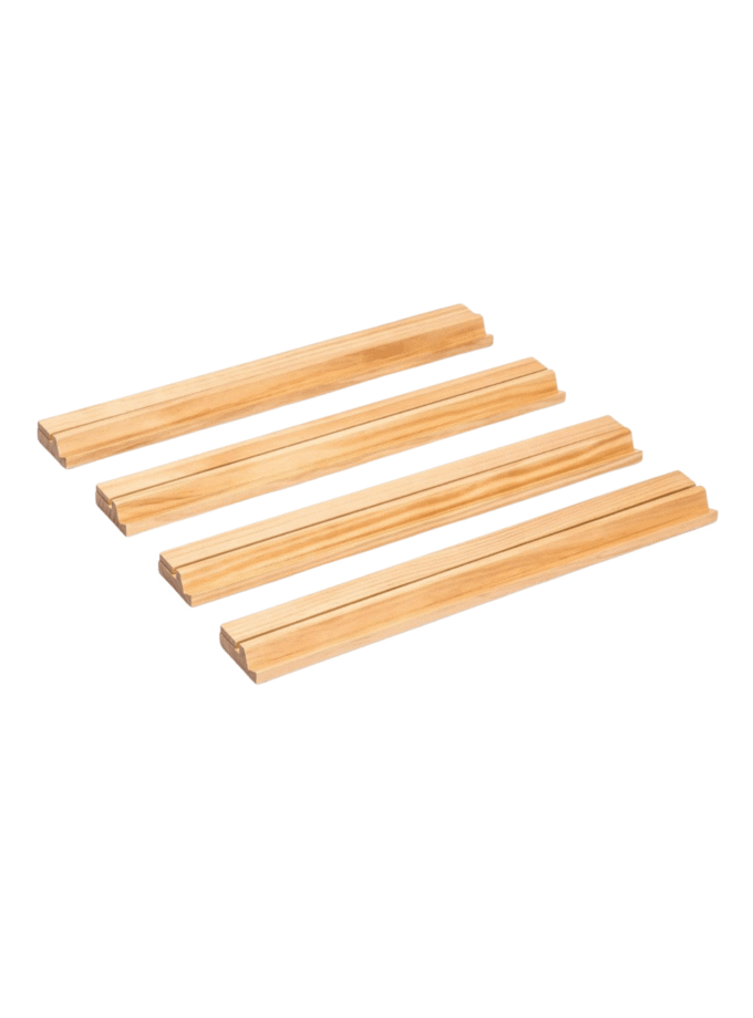 Classic Wooden Racks With Pushers ( Light Colour)