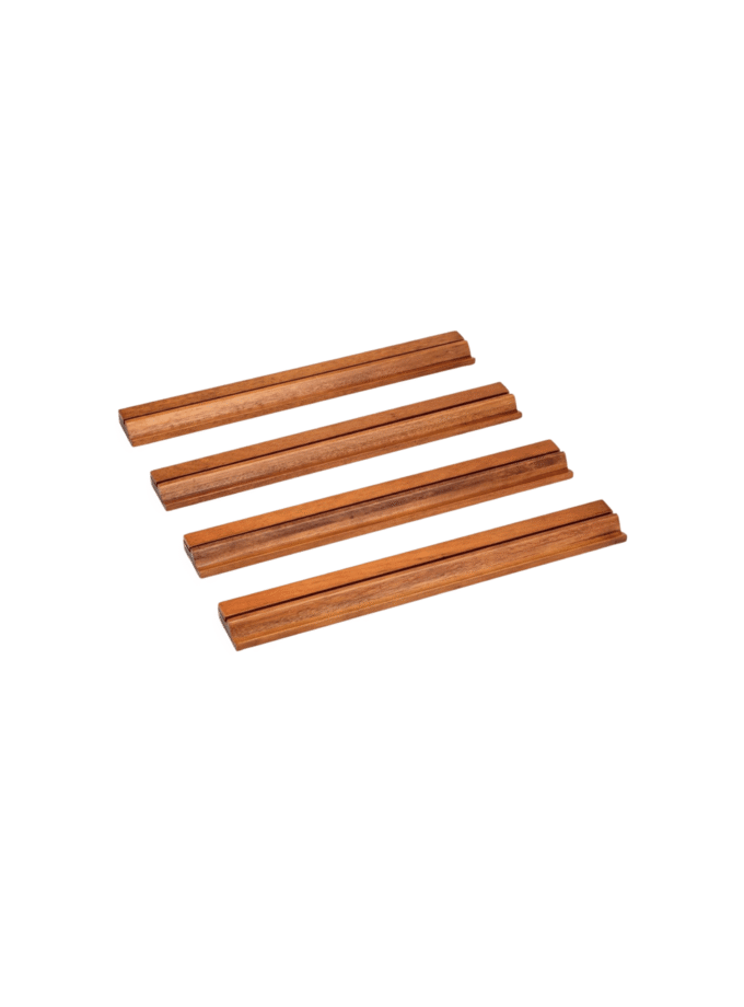 Classic Wooden Racks With Pushers ( Dark Colour)