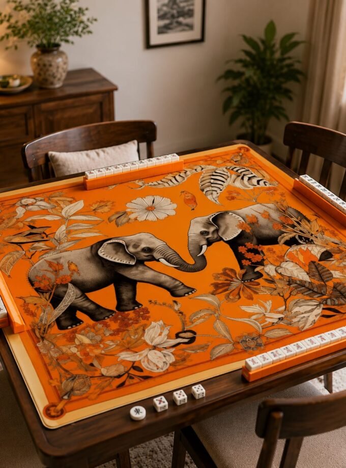 Elephant Orange Mat