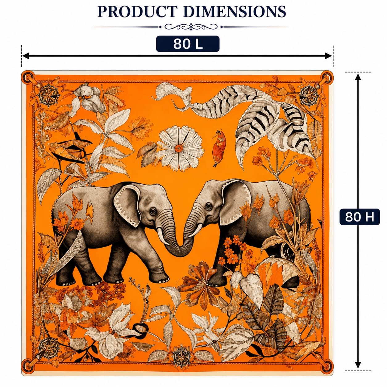 Elephant Orange Mat - Image 2