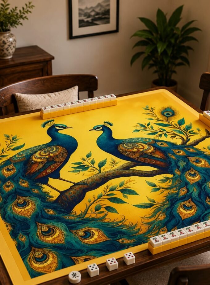 Peacock Paradise Yellow Mat