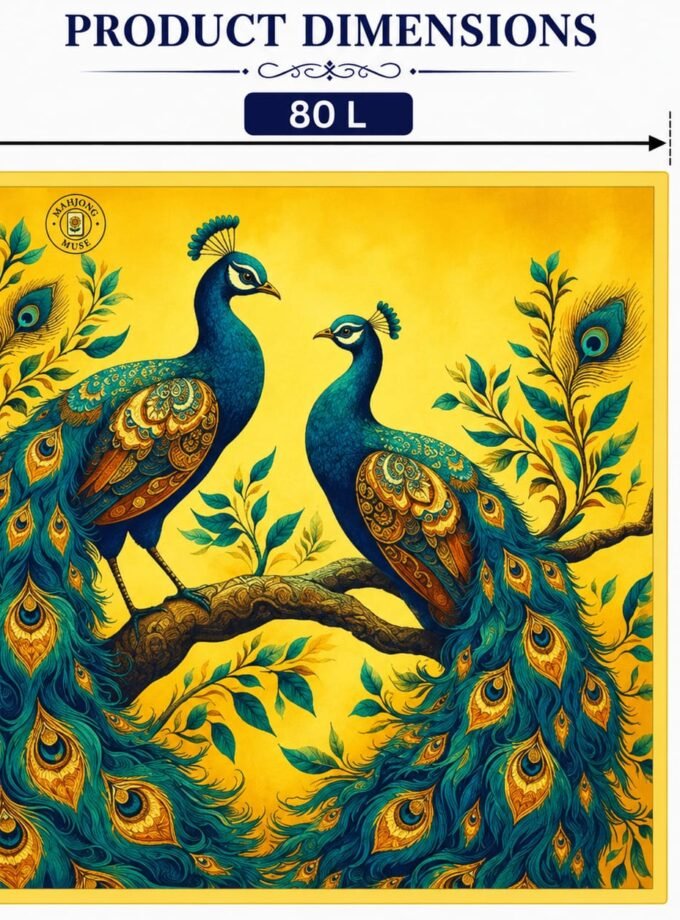 Peacock Paradise Yellow Mat