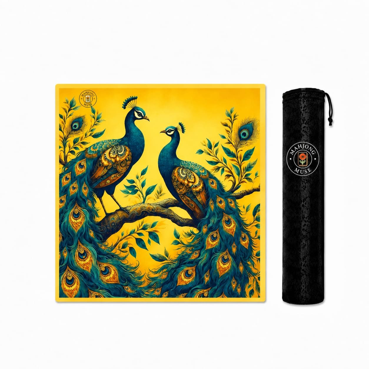 Peacock Paradise Yellow Mat