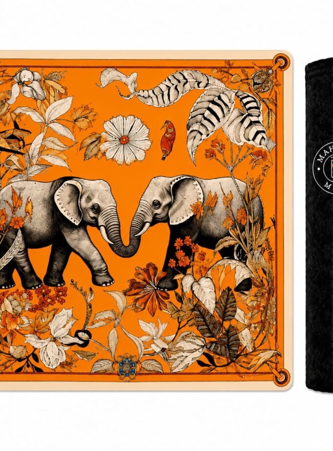 Elephant Orange Mat