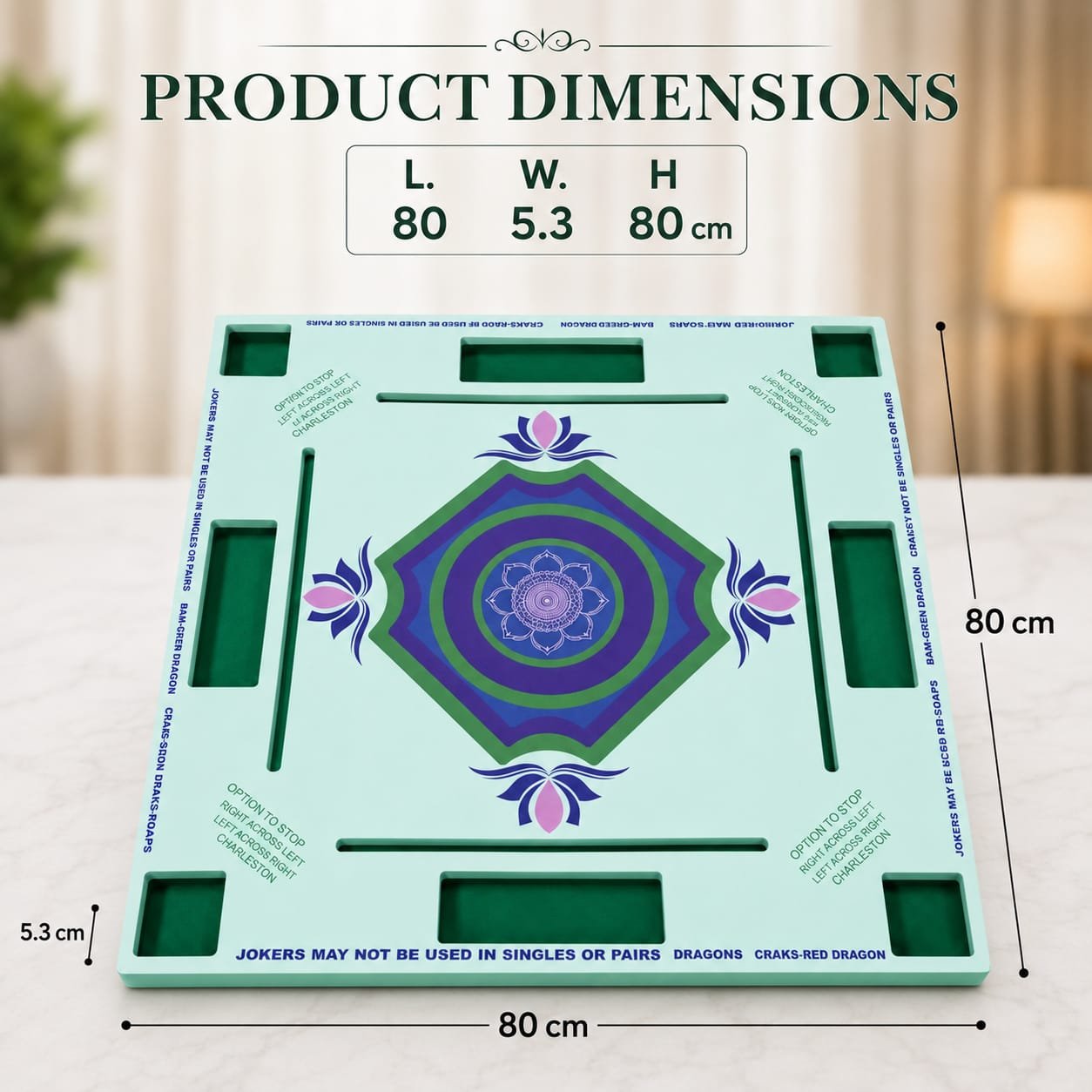 Mahjong Floating Mat Green - Image 4