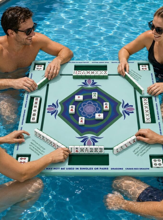 Mahjong Floating Mat Green