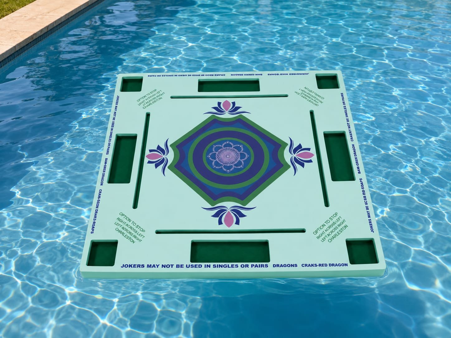 Mahjong Floating Mat Green - Image 2
