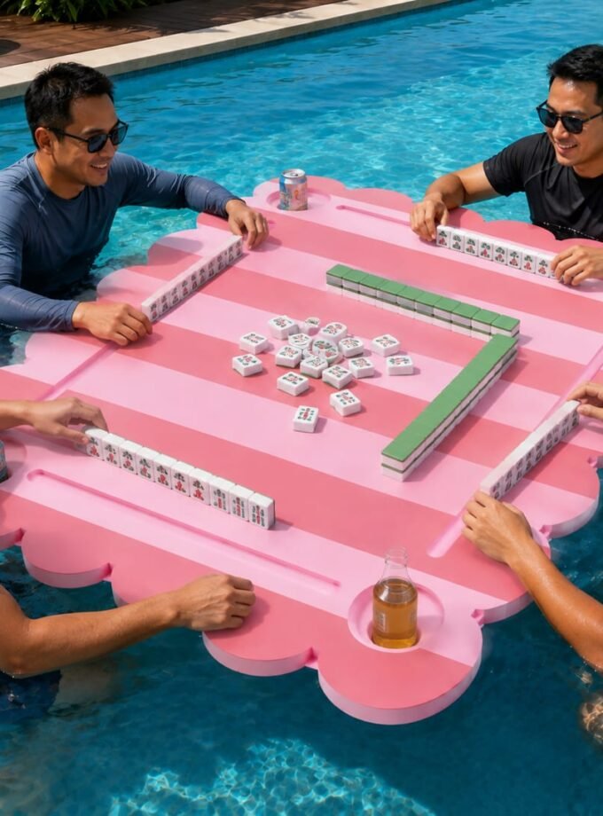Mahjong Floating Mat Red